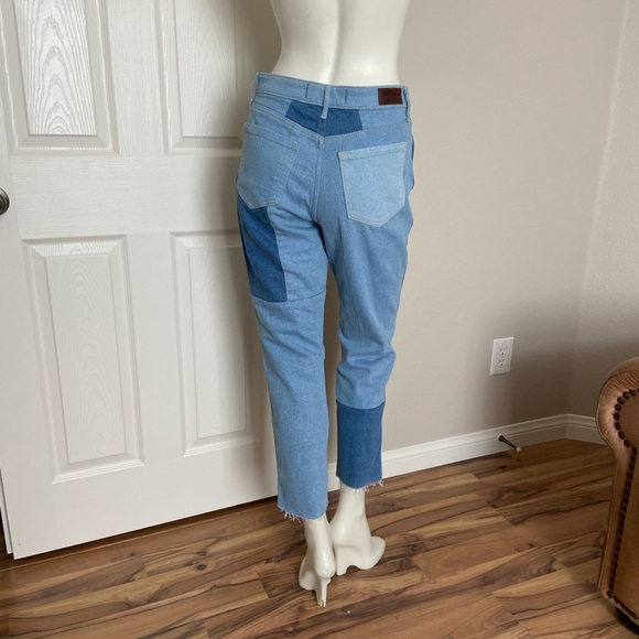 Hollister Ultra High Rise Mom Jeans Patchwork Size 27 - Picture 3 of 11